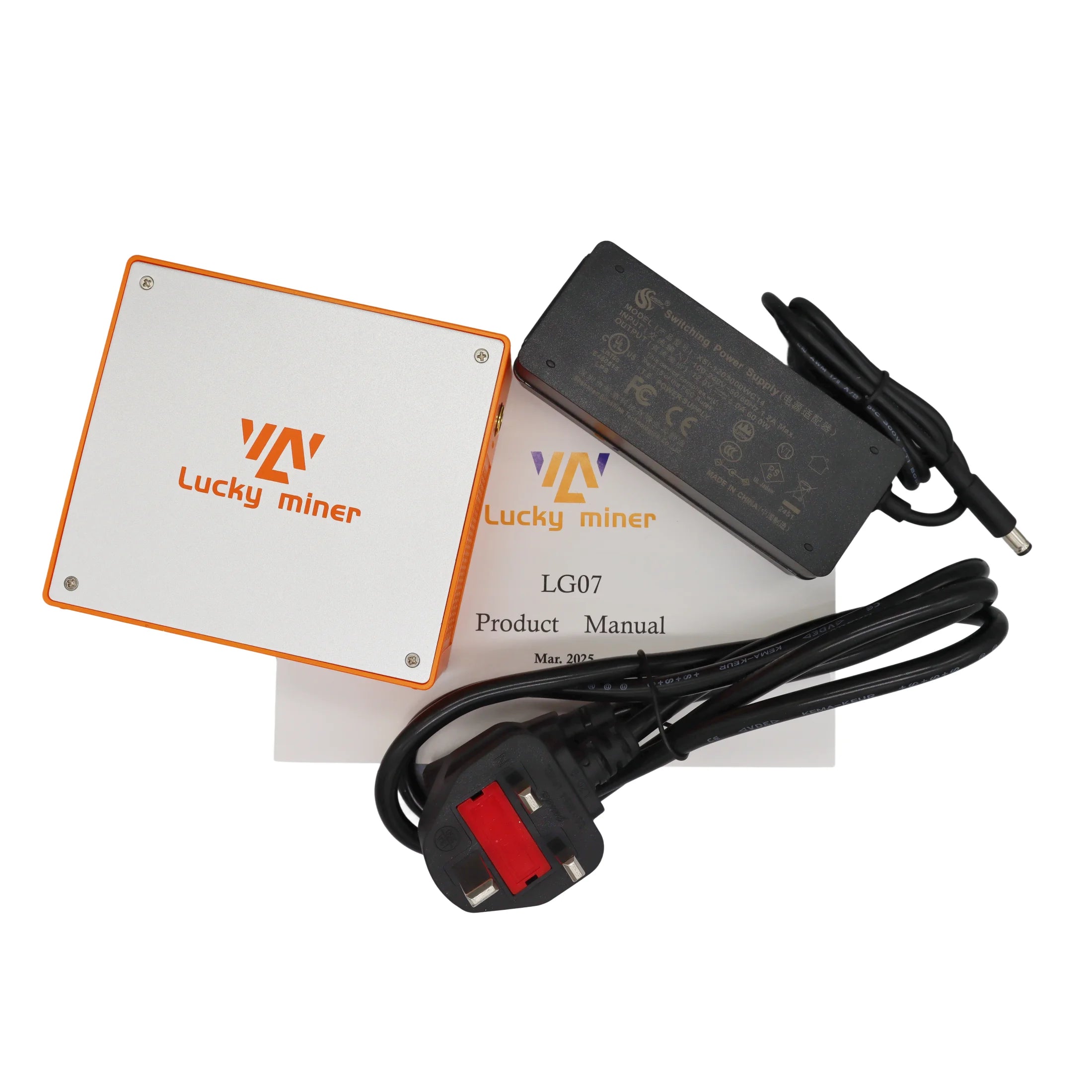 2025 Newest Lucky Miner LG07 Litecoin Dogecoin ASIC Miner, 11MH/s 12W Ultra-Low Power Home Mining with PSU