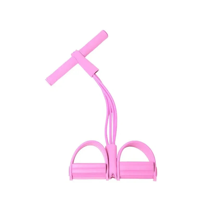 Multi-Function Resistance Band Set, 4 Tubes for Intense Workout, NBR Handles for Comfort, Office/Living Room/Bedroom Use