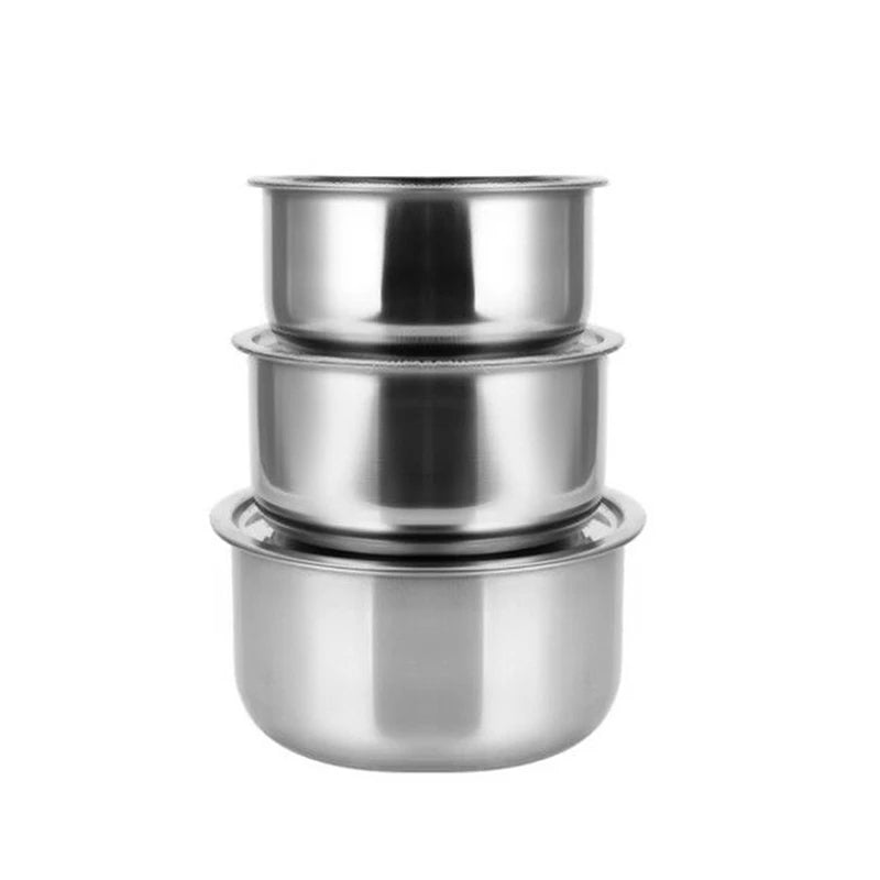Stainless Steel Soup Pot Stock Pot Set With Lid Kitchenware Stew Pot Cooking Tools Cookware