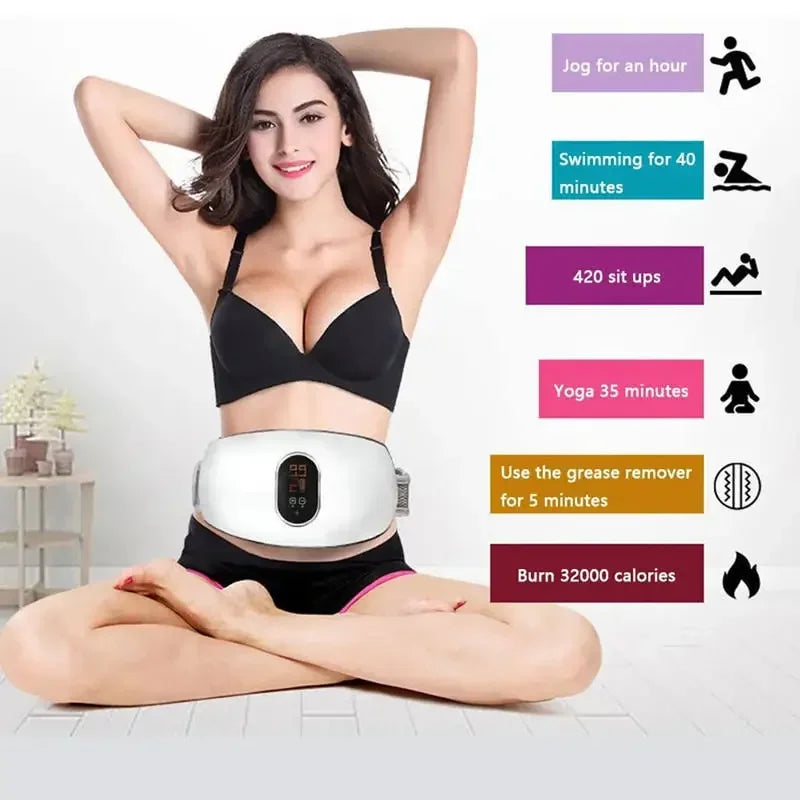 Rechargeable Body Slimming Machine Weight Loss Crazy Fat Burning Massage Fitness Belt Beauty Tool Constipation