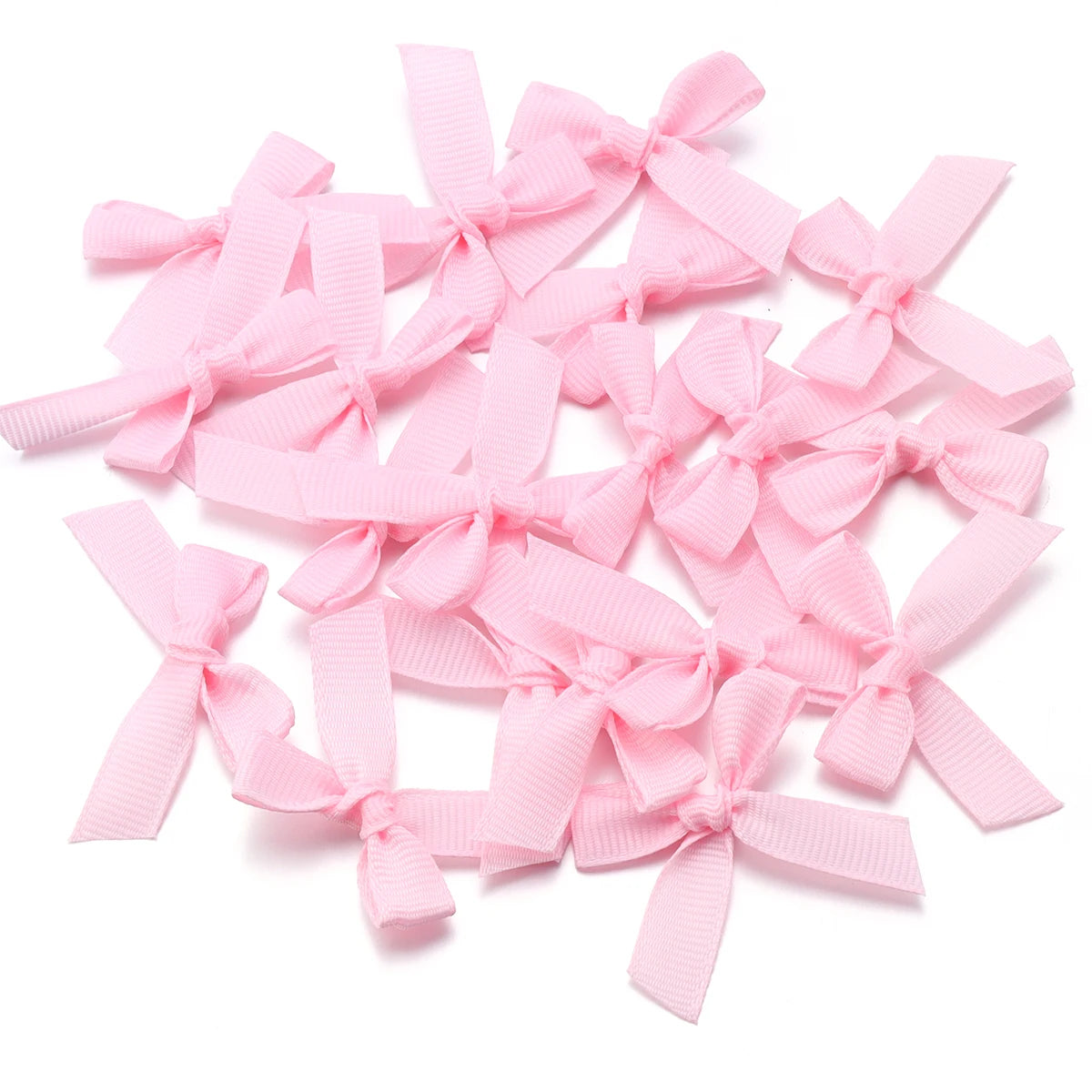 50Pcs/Lot 3.5*4cm Colourful Ribbon Bows Polyester Handmade Satin Bow DIY Sewing Crafts Decoration Gift Bouquets Party 2030
