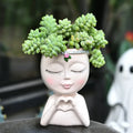 Love Girl Succulent Plant Pot Cute and Unique Home Decoration Flower Pot