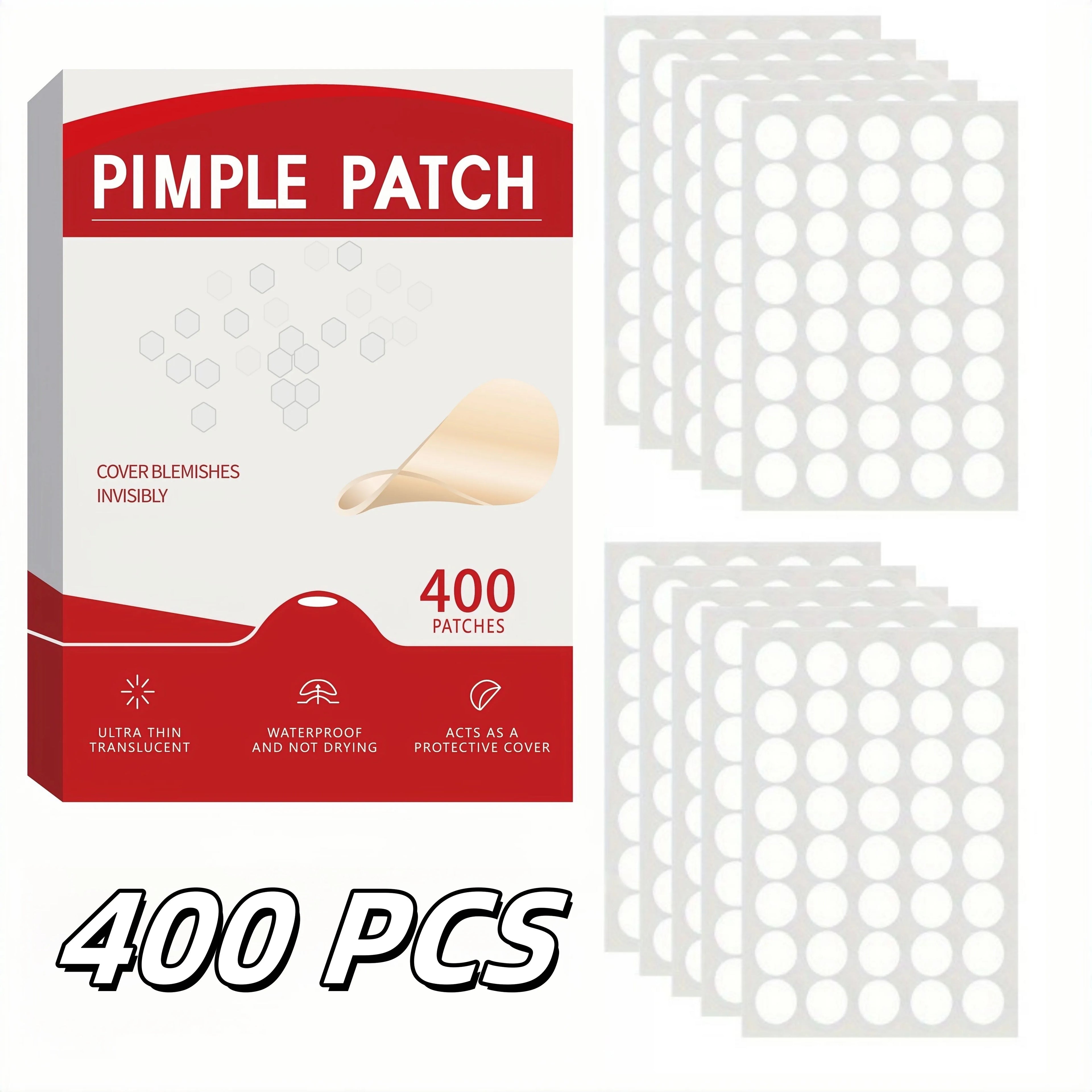 400pcs Acne Patch, Covers Pimple And Acne, Pimple Patch for Covering Zits And Blemishes, Spot Stickers for Face And Skin