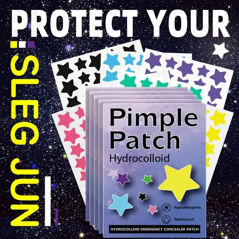 1400PCS Colorful PE Pimple Patches Star Shaped Pimple Cover Sticker Invisible Pimple Cover Removal Pimple Patches