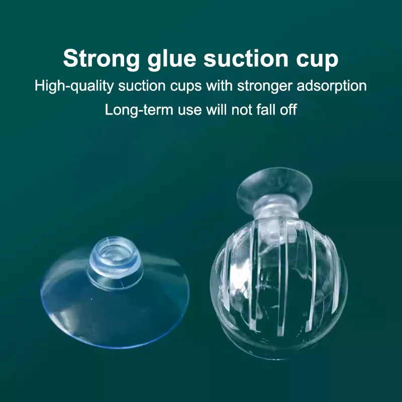 Transparent Acrylic Aquatic Plant Cup Aquarium Fish Tank Plant Pot With Suction Feeding Container Stand Aquarium Accessories