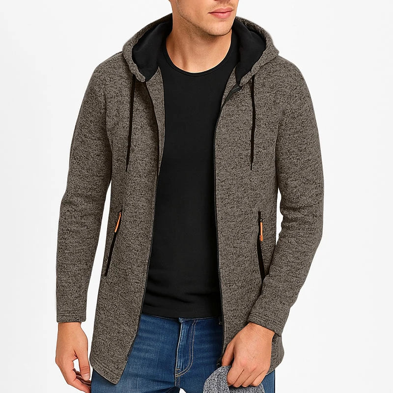 Men Sweatshirts Casual Hooded for Men with Zip Pockets Full Zip Long Sleeve Sweatshirt Sports Hooded Jacket Oversize Outerwear