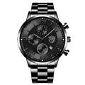 Brand Fashion Men's Sports Watches for Men Business Stainless Steel Quartz Wrist Watch Luxury Man Casual Leather Luminous Clock