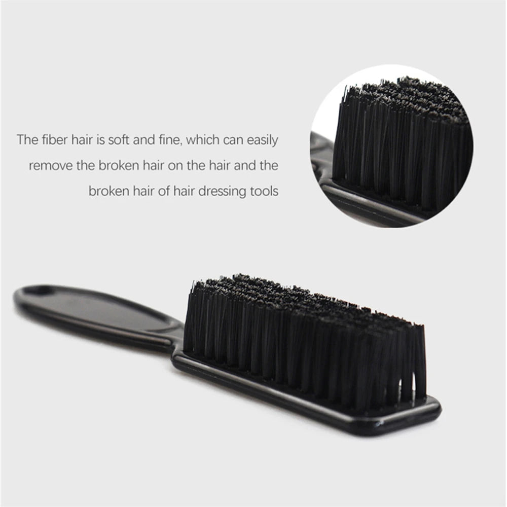1pc Hot Sale Soft Bristles Brush Scissors Cleaning Skin Fade Clipper Men Oil Head Barber Shop Blade Comb Barber Accessories