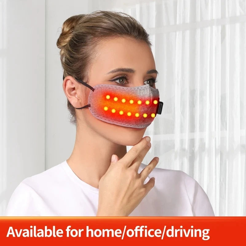 Red Light Therapy for Nose 3 Levels Adjustable Nasal Heating Mask for Relieve Nasal Congestion Sinus Relief  Comfort Health Care