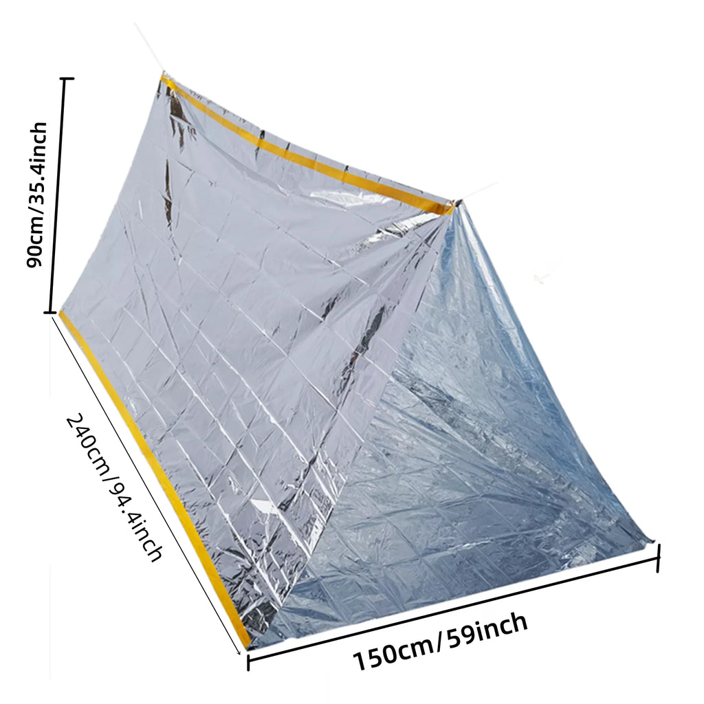 Emergency Tent, Waterproof 2 Person Emergency Tube Tent for Camping and Outdoor Activities