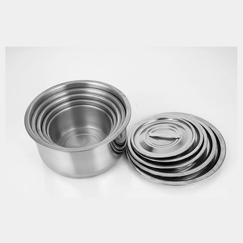 Stainless Steel Soup Pot Stock Pot Set With Lid Kitchenware Stew Pot Cooking Tools Cookware