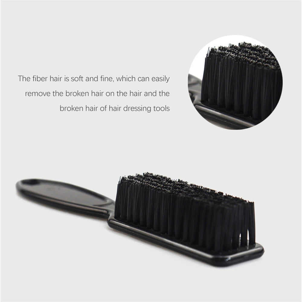 1pc Hot Sale Soft Bristles Brush Scissors Cleaning Skin Fade Clipper Men Oil Head Barber Shop Blade Comb Barber Accessories