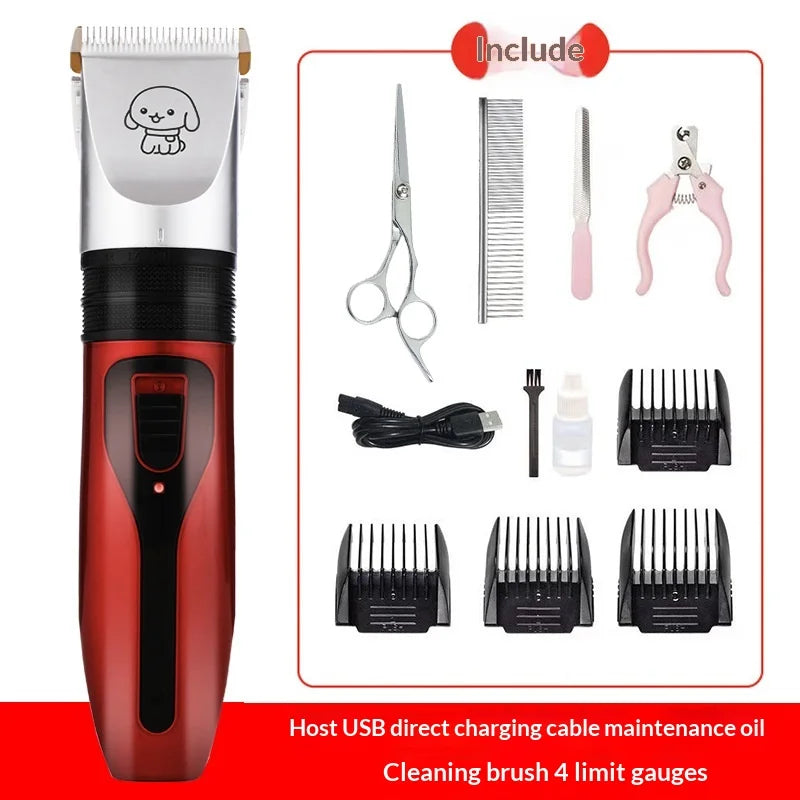 1500 MAh Electric Charge Hair Clipper Pet Trimmer Pet Puppy Grooming  Scissors for Dogs & Cats Haircutting Machine Shaving Tool