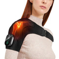 Electric Heating Shoulder Massager Brace Joint Vibration Relief Massage Device LED Smart Controller Adjustable Support Belt