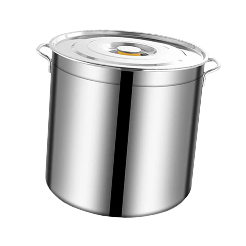 Stainless steel stock pot, large stock pot, easy to clean for cooking simmering