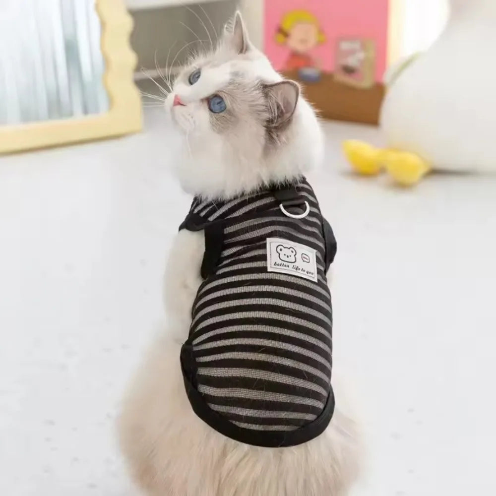 Summer Pet Vest for Small Medium Dog Cooling Clothes Chihuahua French Bulldog Breathable Clothes Puppy Casual Shirt Dog Costume