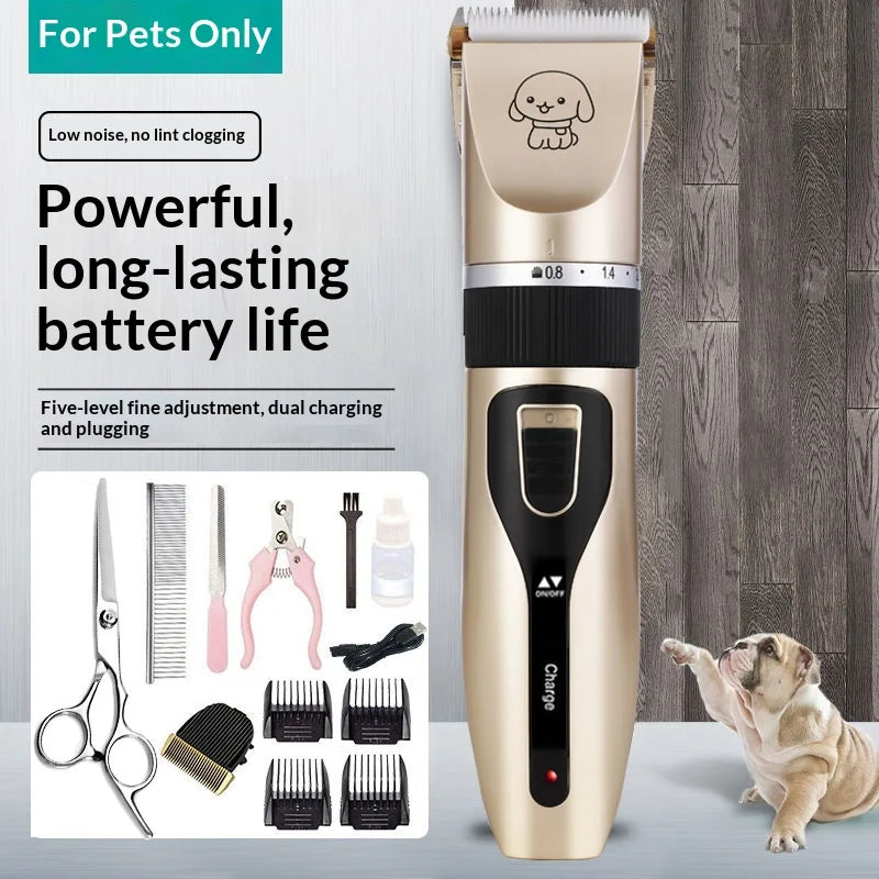 1500 MAh Electric Charge Hair Clipper Pet Trimmer Pet Puppy Grooming  Scissors for Dogs & Cats Haircutting Machine Shaving Tool