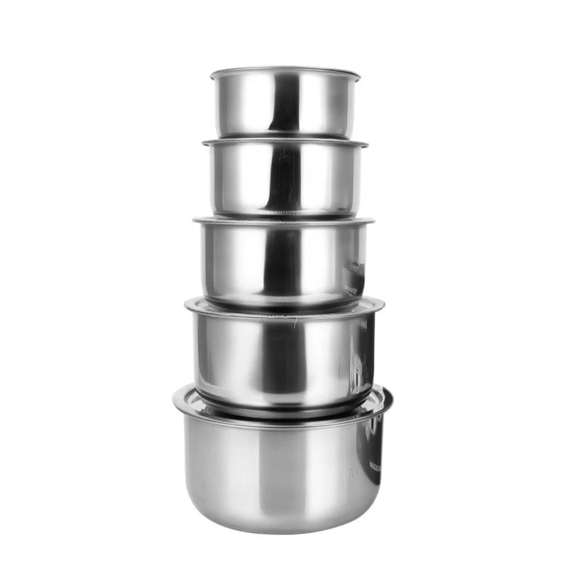 Stainless Steel Soup Pot Stock Pot Set With Lid Kitchenware Stew Pot Cooking Tools Cookware