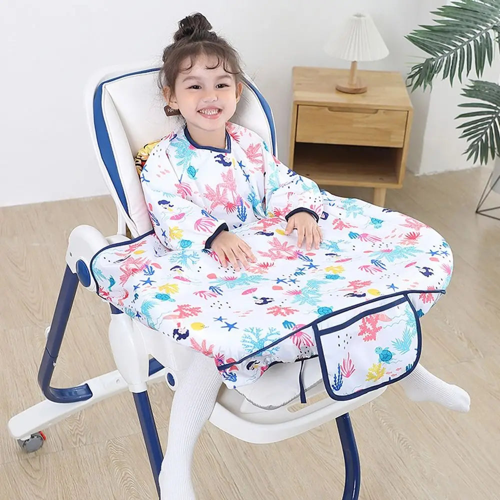 Baby Feeding Supplies Anti-dirty Saliva Towel Burp Apron Cartoon Baby Stuff Baby Bib Baby Coverall Baby Eating Artifact
