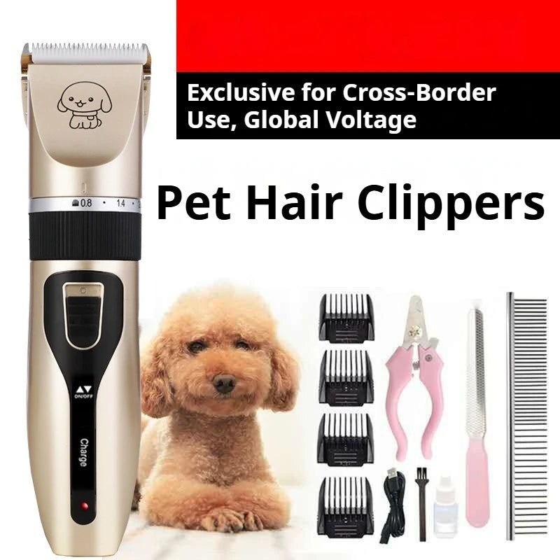 1500 MAh Electric Charge Hair Clipper Pet Trimmer Pet Puppy Grooming  Scissors for Dogs & Cats Haircutting Machine Shaving Tool