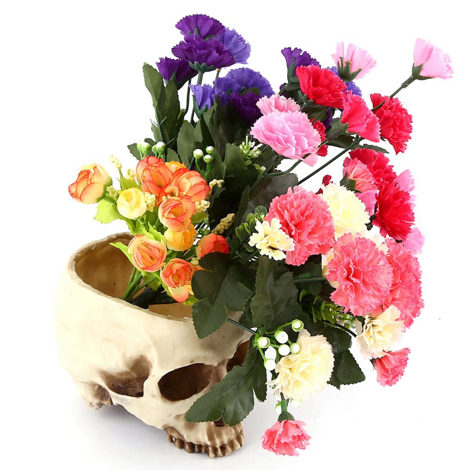 Resin Skull Head Design Flower Pot Planter Container Decoration Skull Container Skull Pot Skull Plant Pot Skull Flowerpot