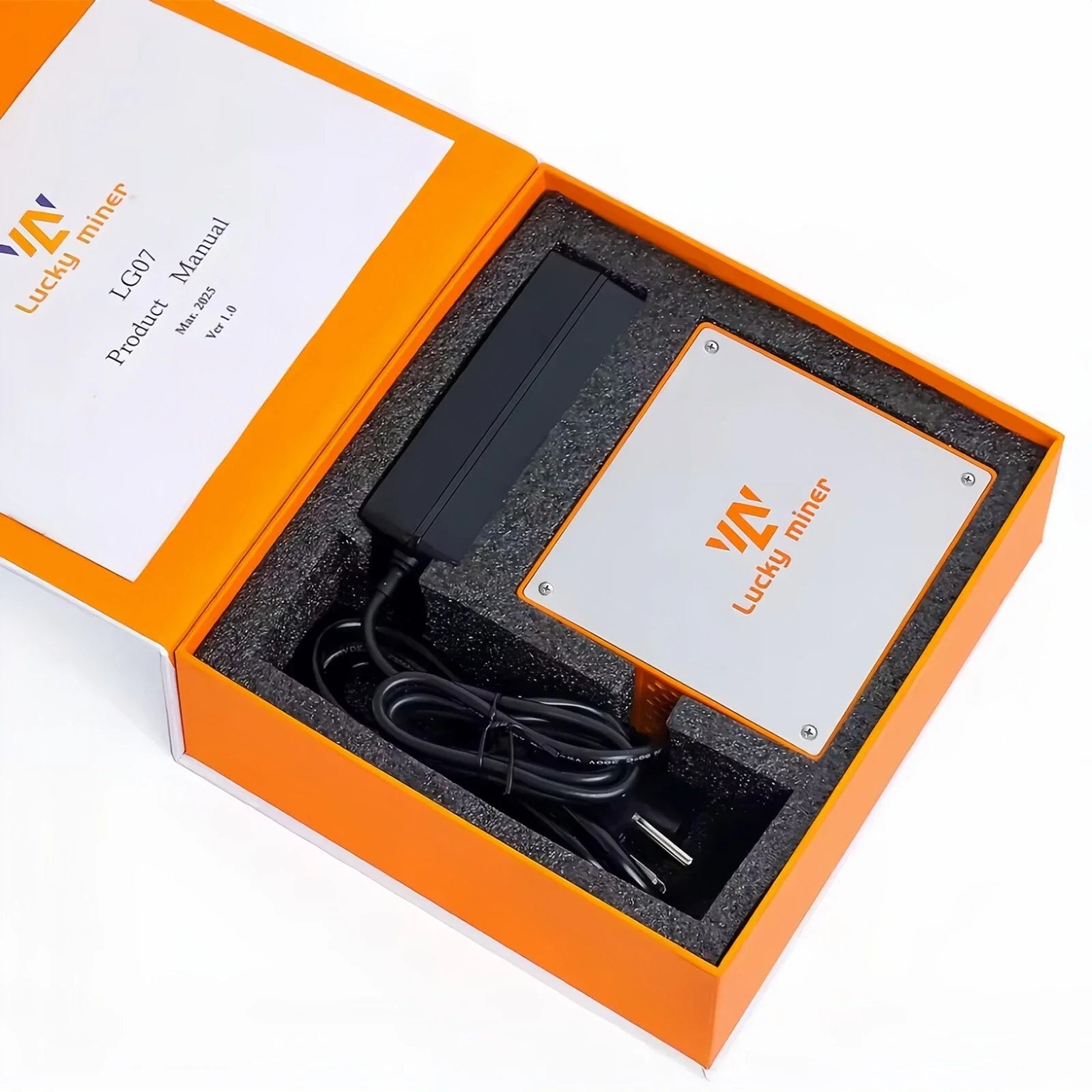 2025 Newest Lucky Miner LG07 Litecoin Dogecoin ASIC Miner, 11MH/s 12W Ultra-Low Power Home Mining with PSU