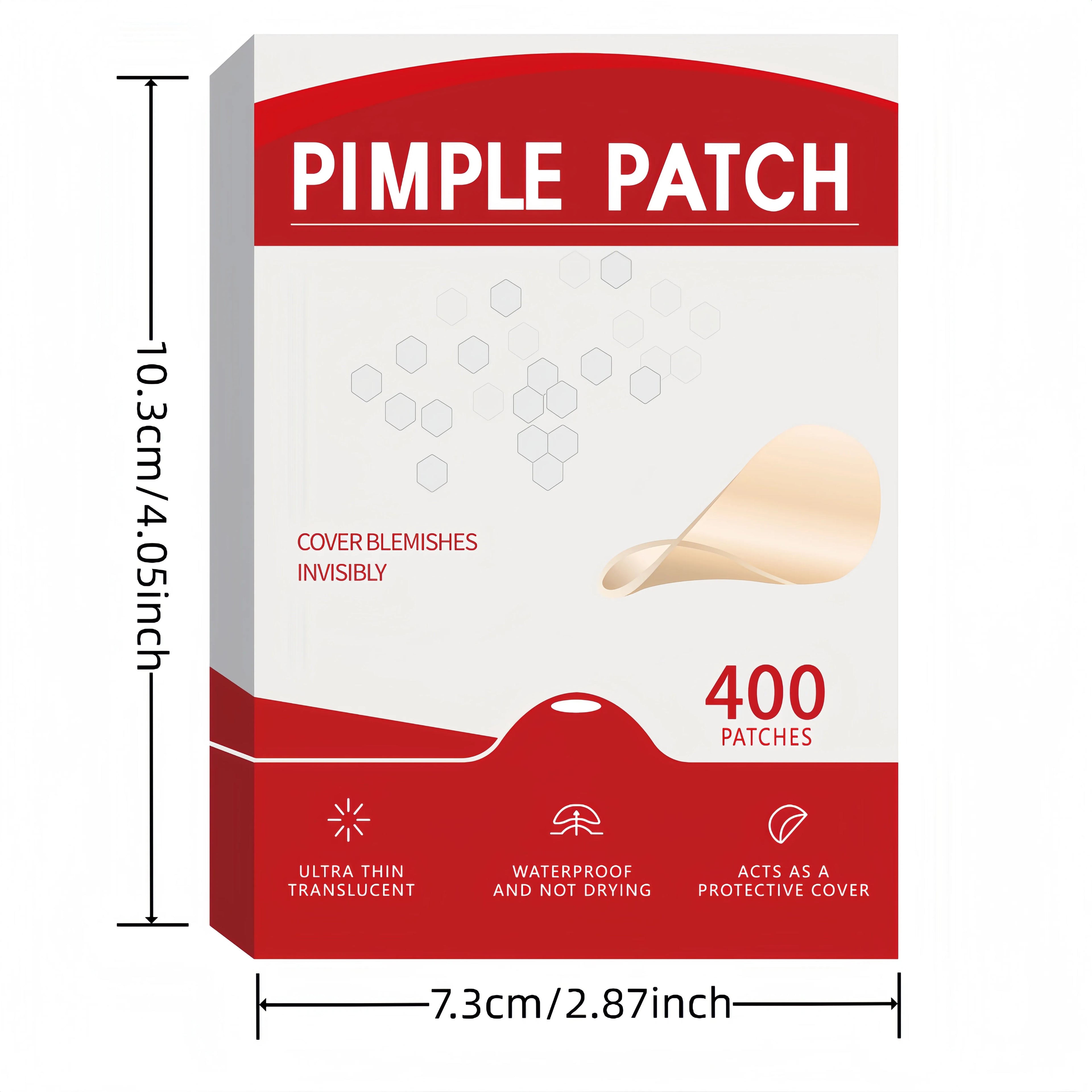 400pcs Acne Patch, Covers Pimple And Acne, Pimple Patch for Covering Zits And Blemishes, Spot Stickers for Face And Skin