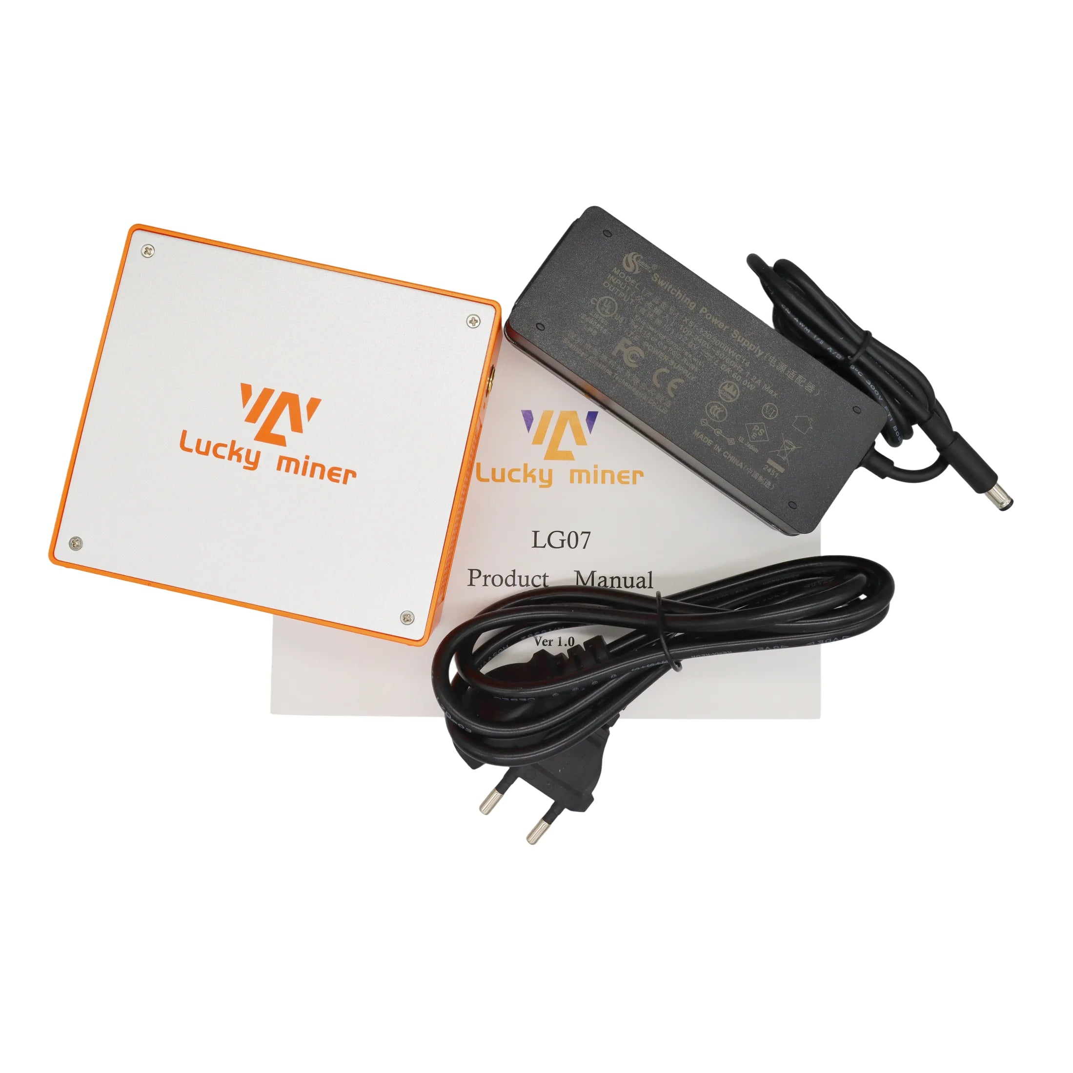 2025 Newest Lucky Miner LG07 Litecoin Dogecoin ASIC Miner, 11MH/s 12W Ultra-Low Power Home Mining with PSU