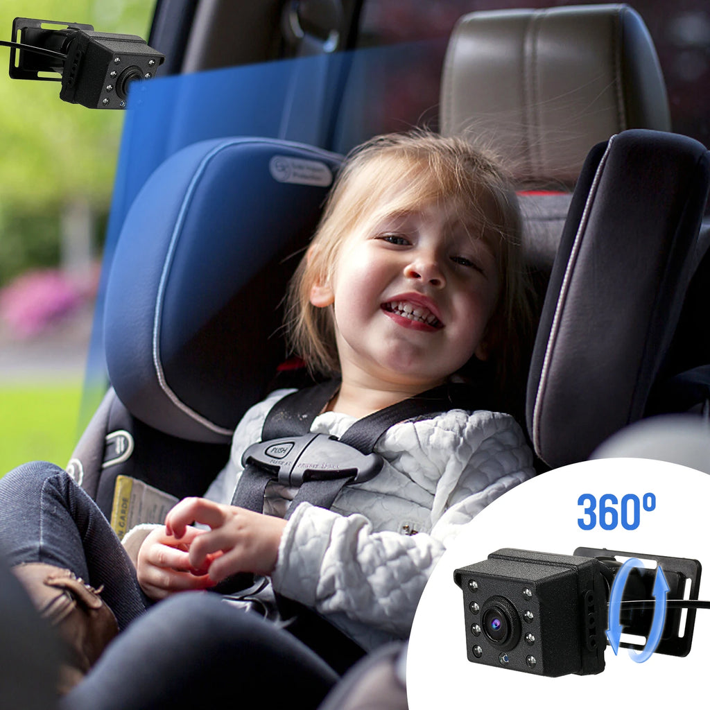 Baby Car Mirror 1080P Baby Monitor with Night Vision 150° Wide View Angle for Infants Kids with Camera USB Plug 4.3" Baby Camera