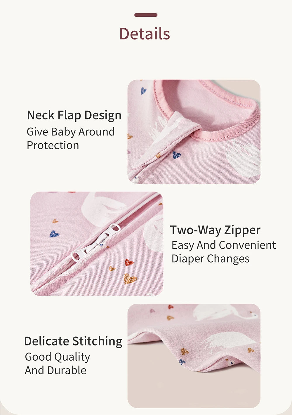 INSULAR Newborn Baby Sleeping Bags Anti-shock Cotton Cartoon Sleepsacks Baby Swaddle Bags Surrendered Anti-startle Bags