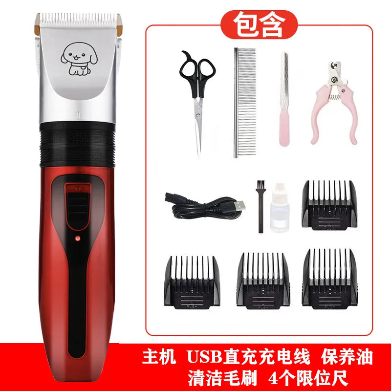 1500 MAh Electric Charge Hair Clipper Pet Trimmer Pet Puppy Grooming  Scissors for Dogs & Cats Haircutting Machine Shaving Tool