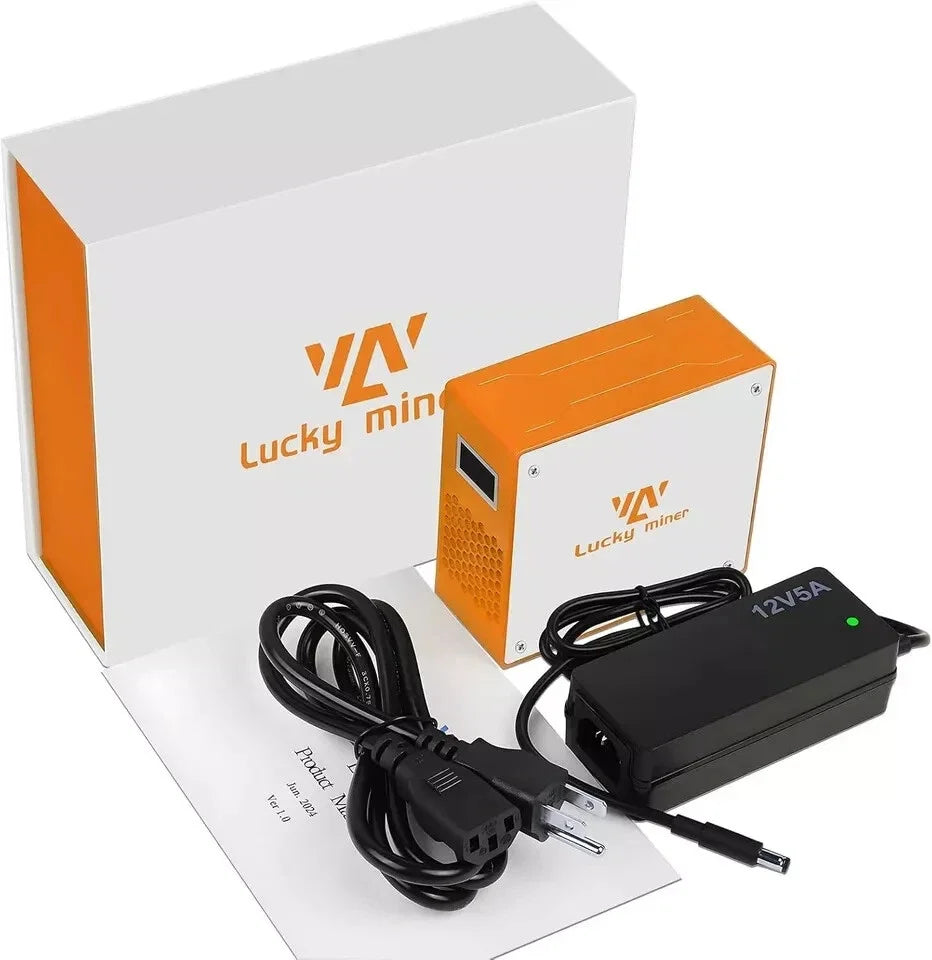 2025 Newest Lucky Miner LG07 Litecoin Dogecoin ASIC Miner, 11MH/s 12W Ultra-Low Power Home Mining with PSU