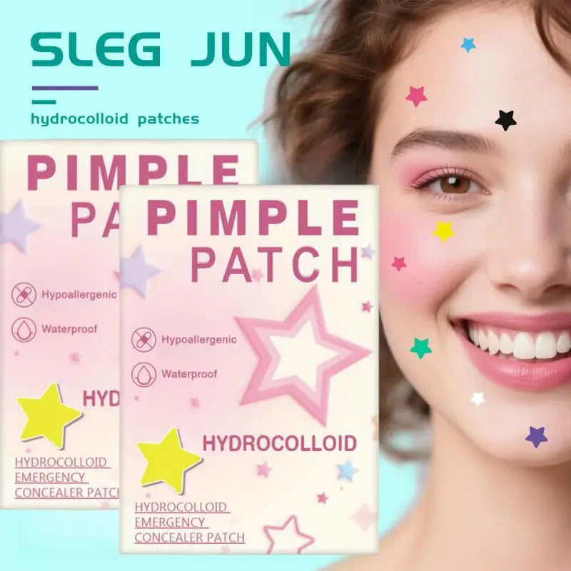 1400PCS Colorful PE Pimple Patches Star Shaped Pimple Cover Sticker Invisible Pimple Cover Removal Pimple Patches