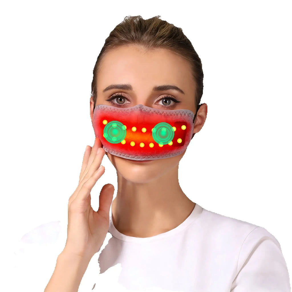 Red Light Therapy for Nose 3 Levels Adjustable Nasal Heating Mask for Relieve Nasal Congestion Sinus Relief  Comfort Health Care