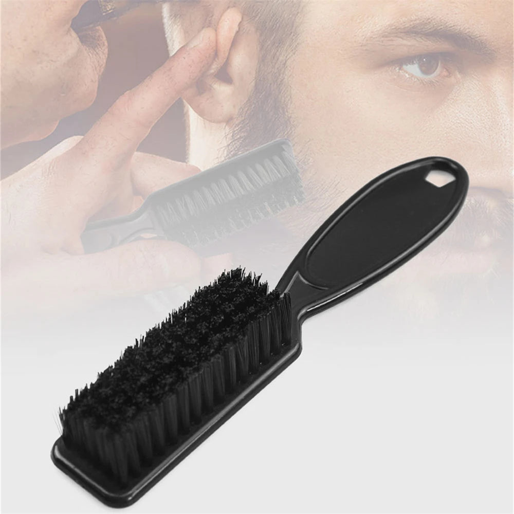 1pc Hot Sale Soft Bristles Brush Scissors Cleaning Skin Fade Clipper Men Oil Head Barber Shop Blade Comb Barber Accessories