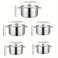 5pcs cookware set   of stainless steel pots,,  stainless steel cooking pot,  suitable for induction cookers and gas stoves，