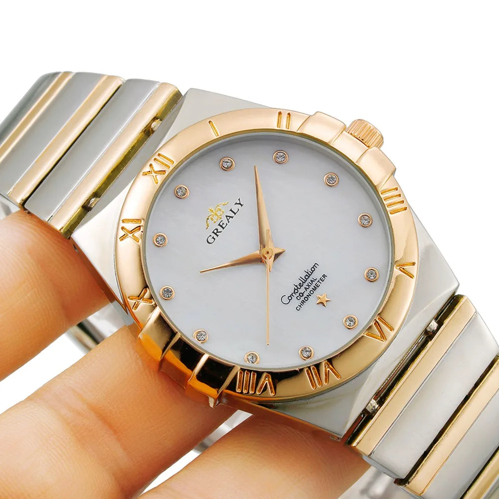 New Fashion Women Watches Luxury Quartz Watch Clocks Casual Relogio Feminino Women's Wristwatches Stainless Steel Montres Femmes