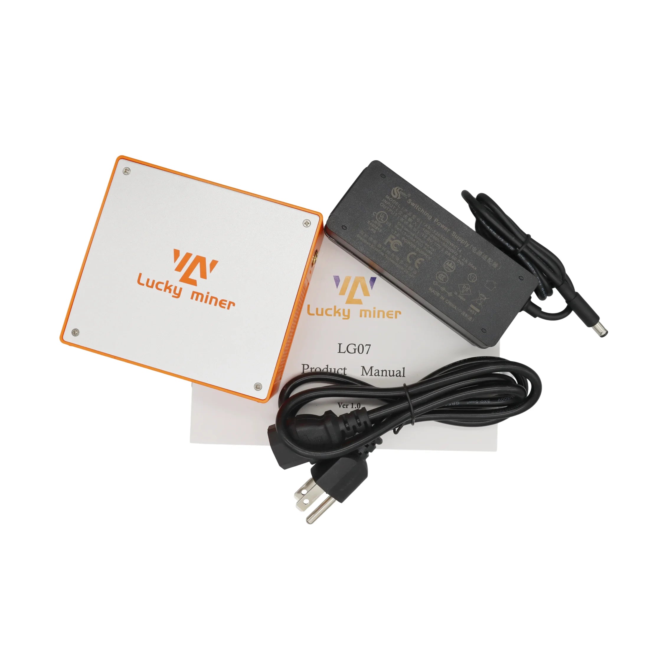 2025 Newest Lucky Miner LG07 Litecoin Dogecoin ASIC Miner, 11MH/s 12W Ultra-Low Power Home Mining with PSU